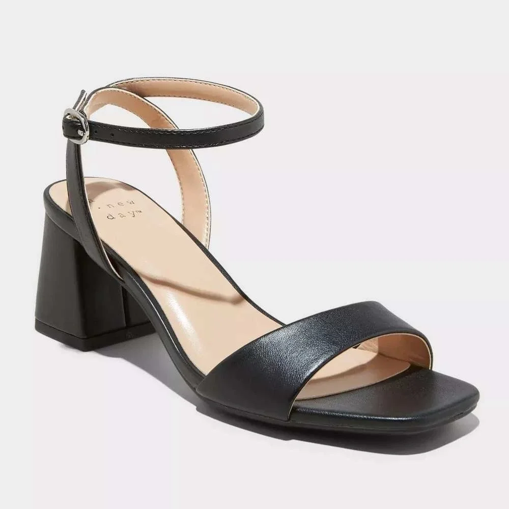 Women's Shannon Heels by A New Day Black Size 7 New With Tags